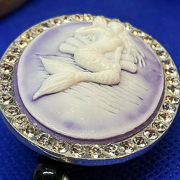 Mermaid Fancy Purple Badge Holder Nurse Teacher - Picture 8 of 9